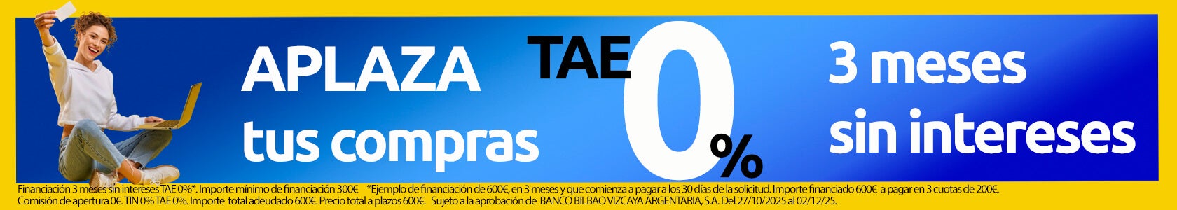 Financiación electrodomésticos 0%