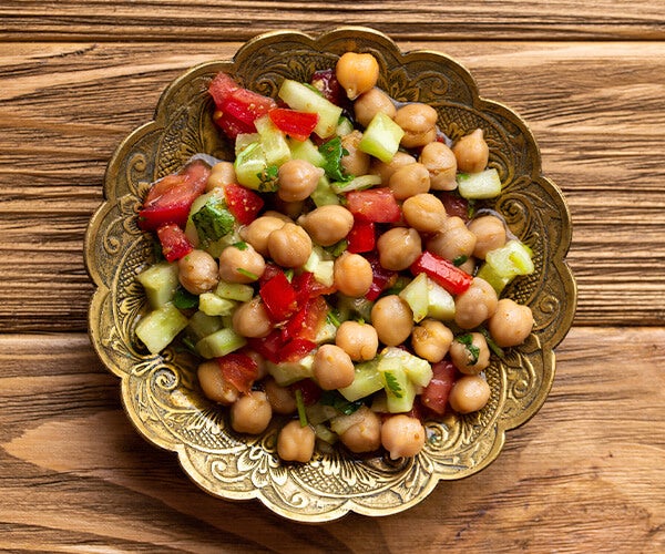 cómo preparar ensalada de garbanzos