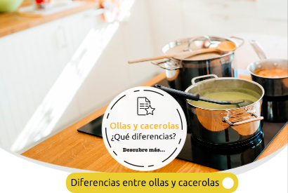que diferencias hay entre una olla y una cacerola