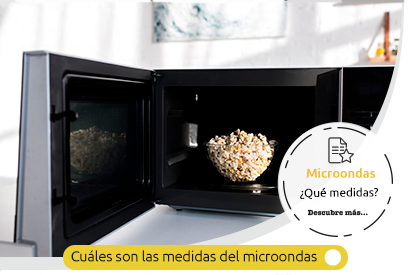 Cuáles son las medidas del microondas