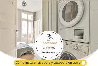 Cómo instalar lavadora y secadora en torre