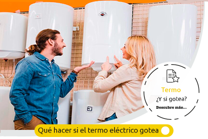Qué hacer si mi termo eléctrico gotea