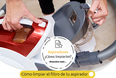 como limpiar el filtro de tu aspirador